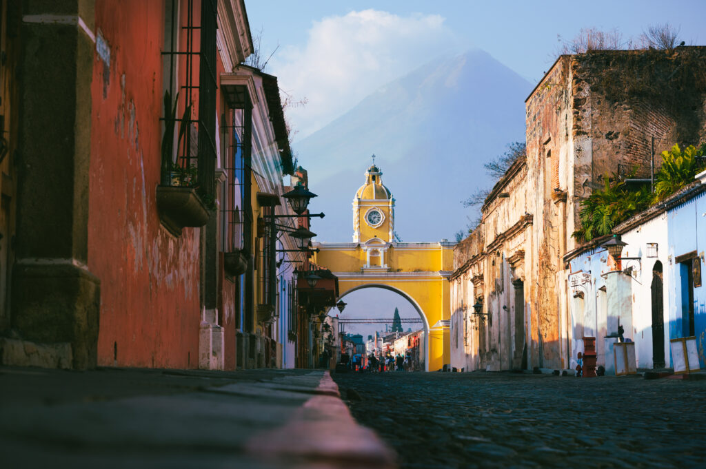 santa catalina arch and volcano view in antigua gu 2025 06 18 18 01 43 utc