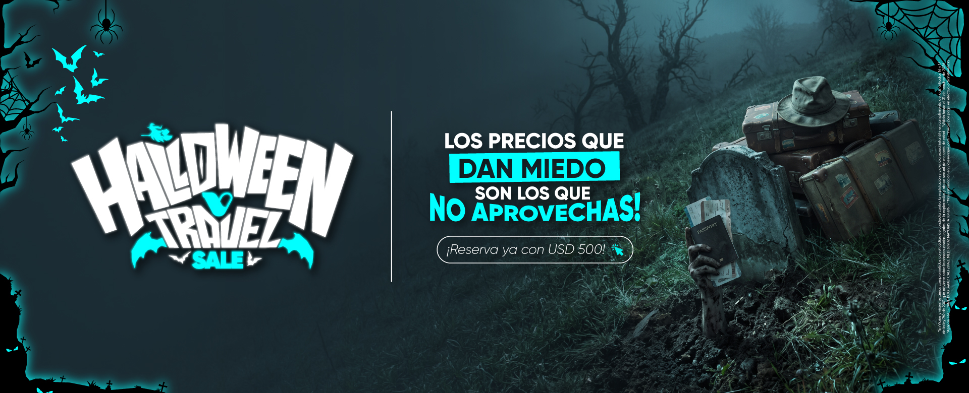 agencia de viajes 1 Banner Halloween Travel Sale Desktop