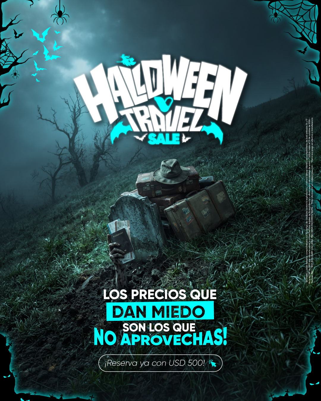 agencia de viajes 9 Banner Halloween Travel Sale Mobile